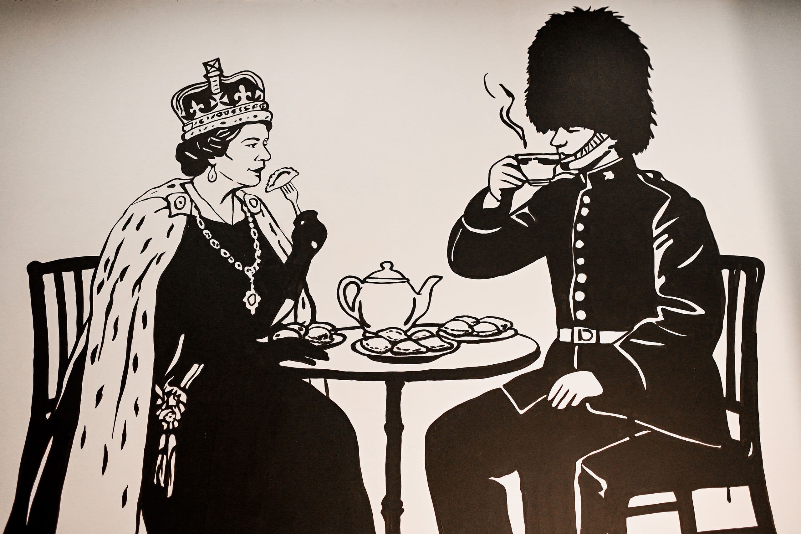 Queen Eating Pierogis